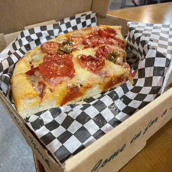 Bruno Bros Pizza - a slice of pepperoni pizza in a box - Pizza Near Me - Youngstown, Ohio Bruno Bros Pizza - a slice of pepperoni pizza in a box - Pizza Near Me - Youngstown, Ohio