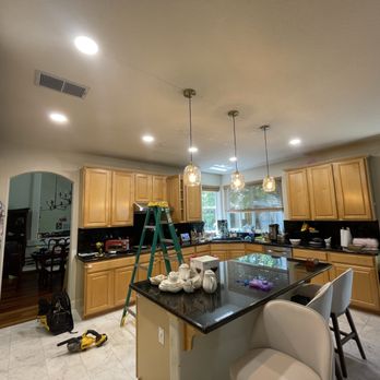 Kingdom Current Electric - Kitchen lighting upgrade - Electricians Near Me Kingdom Current Electric - Kitchen lighting upgrade - Electricians Near Me