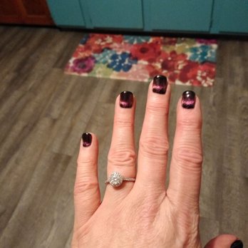 D N A Nails - Here is the manicure. she cut my nails off and then did a horrible job of filing them sort of rounded them off. - Nail Salons Near Me - Pontiac, Illinois