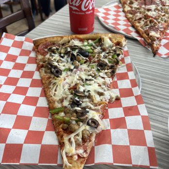 Two Guys Pizzeria - 2 Guys Supreme Pizza Slice - Pizza Near Me - Houston, Texas Two Guys Pizzeria - 2 Guys Supreme Pizza Slice - Pizza Near Me - Houston, Texas