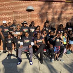 Veterans Park - Celebrating Juneteenth with Family and Friends in the back of the venue. Veterans Park