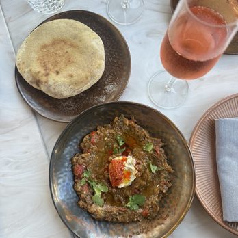 Alora - eggplant dip - Mediterranean Near Me - San Francisco, California