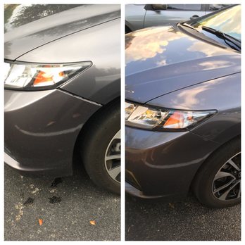 RPM Collision - Side view of before and after bumper - Body Shops Near Me - Davie, Florida RPM Collision - Side view of before and after bumper - Body Shops Near Me - Davie, Florida