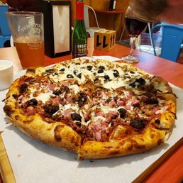 Half donair half meat lovers pizza