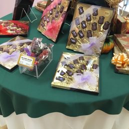 a table of chocolates a table of chocolates