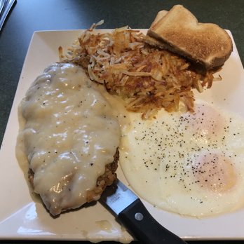 Siena Cafe - Chicken fried steak with eggs and hash brown - Breakfast & Brunch Near Me - Irving, Texas Siena Cafe - Chicken fried steak with eggs and hash brown - Breakfast & Brunch Near Me - Irving, Texas