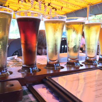Cafe Old Vienna - Oktoberfest beer flight - German Near Me - Myrtle Beach, South Carolina