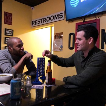 Old Major - The guys taking on the Connect 4 championship. Lol - Cocktail Bars Near Me - Baltimore, Maryland