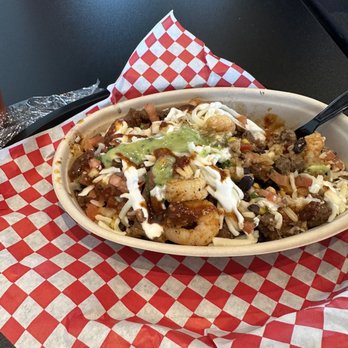 Lolis Tacos - Westshore - Carne asada bowl with shrimp added. - Tacos Near Me - Tampa, Florida Lolis Tacos - Westshore - Carne asada bowl with shrimp added. - Tacos Near Me - Tampa, Florida
