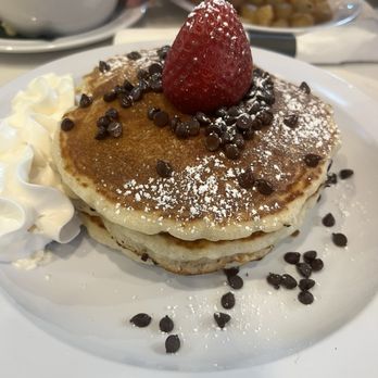 Little Duck Diner - Chocolate chip pancakes - Breakfast & Brunch Near Me - Savannah, Georgia Little Duck Diner - Chocolate chip pancakes - Breakfast & Brunch Near Me - Savannah, Georgia