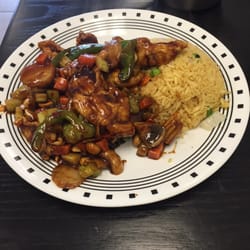 Asian Kitchen - Kung Pao Chicken with fried rice lunch special
