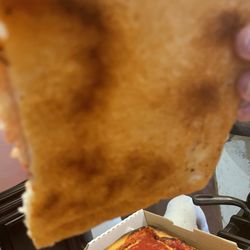 Santucci’s Original Square Pizza - Not well done as ordered
