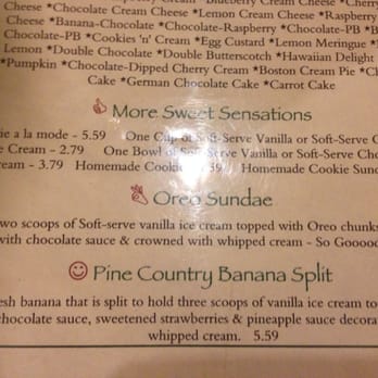Pine Country Restaurant - Other dessert offerings - Breakfast & Brunch Near Me - Williams, Arizona Pine Country Restaurant - Other dessert offerings - Breakfast & Brunch Near Me - Williams, Arizona