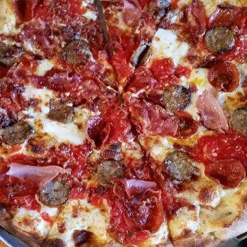 Strong's Brick Oven Pizzeria - Meat lovers pizza - Pizza Near Me - Reading, Ohio Strong's Brick Oven Pizzeria - Meat lovers pizza - Pizza Near Me - Reading, Ohio