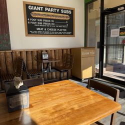 The Great Outdoors Sub Shop - Seating area