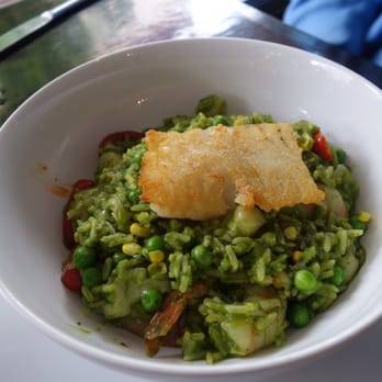 Amaranto Mexican Restaurant - Creamy seafood green rice - Mexican Near Me - Brooklyn, New York