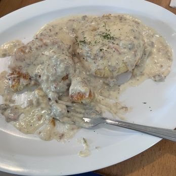 Johnny D's Waffles & Benedicts, Surfside - Biscuit with Sausage Gravy - Breakfast & Brunch Near Me - Surfside Beach, South Carolina Johnny D's Waffles & Benedicts, Surfside - Biscuit with Sausage Gravy - Breakfast & Brunch Near Me - Surfside Beach, South Carolina