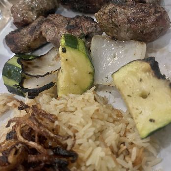 Tabule - KEFTA two juicy skewers of ground mixed lamb & beef with onions, parsley, garlic & spices - Middle Eastern Near Me - Oakville, Ontario