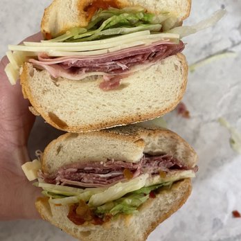 Neroli Mercato - VIP Sandwich - Prosciutto Parma, Coppa, Soppressata, Mortadella, Provolone, Lettuce & Hots - Sandwiches Near Me - Westwood, Massachusetts