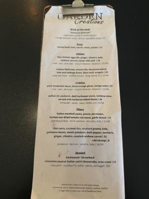 Menu photo 6 Backwoods Crossing Tallahassee, FL
