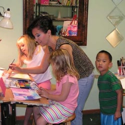 Art Center of Williamson County - One of our instructor teaching kids