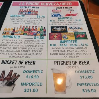 El Pinche Juan - beer menu - Mexican Near Me - Bullhead City, Arizona El Pinche Juan - beer menu - Mexican Near Me - Bullhead City, Arizona
