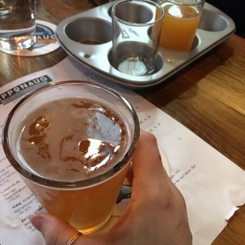 Apponaug Brewing Company - Raw Materials, and the muffin tin used for flights - Brewpubs Near Me - Warwick, Rhode Island