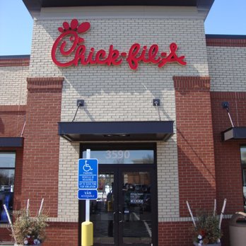 Chick-fil-A - Front entry doors. - Fast Food Near Me - Coon Rapids, Minnesota