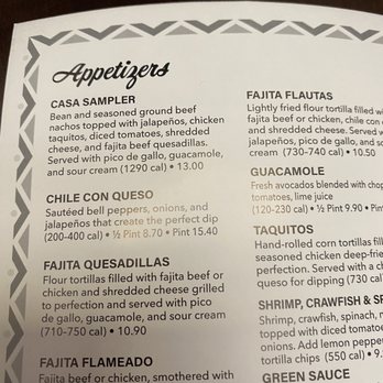Casa Olé Pasadena - Menu at 4018 spencer chili con queso price - Tex-Mex Near Me - Pasadena, Texas