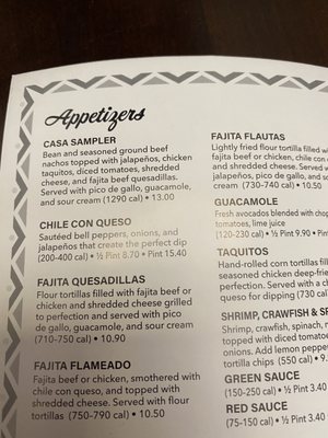Menu photo 3 Casa Olé Pasadena Pasadena, TX