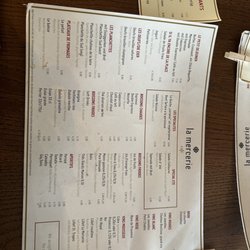 La Mercerie - Menu!
