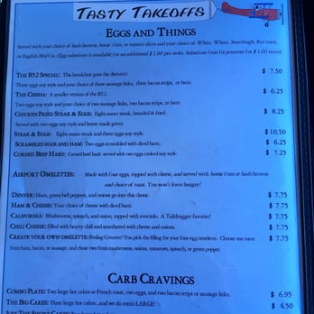 Taildragger Cafe - Menu as of October 2015 - American Near Me - Minden, Nevada