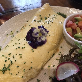 Cuppaflower - salmon and asparagus omelette - Coffee & Tea Near Me - Alexandria, NSW