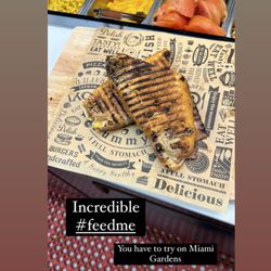 Feed Me Kosher Bistro - Pastrami/salami panini - "suduch "