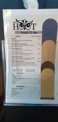 Menu photo 1 The Hoot Columbia, SC
