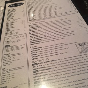 Yard House - Large menu with many different types of food - New American Near Me - Costa Mesa, California
