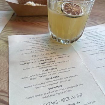 Freeland Spirits - Saint Meadow with popcorn in the back ;) - Distilleries Near Me - Portland, Oregon
