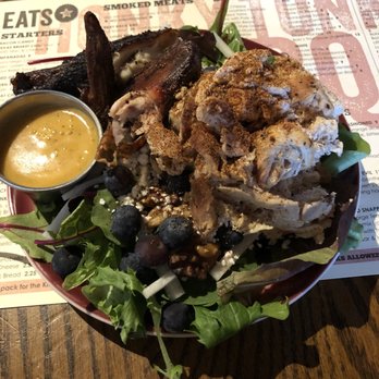 The Tonk - There's a few wings on top of the salad. - Barbeque Near Me - Chicago, Illinois The Tonk - There's a few wings on top of the salad. - Barbeque Near Me - Chicago, Illinois