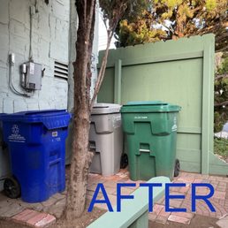 After - more space & a beautiful fence After - more space & a beautiful fence