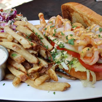 Taylor Shellfish Oyster Bar - Shrimp poboy! - Seafood Near Me - Seattle, Washington