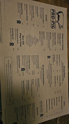 Menu photo 1 Prohibition Pig Waterbury, VT