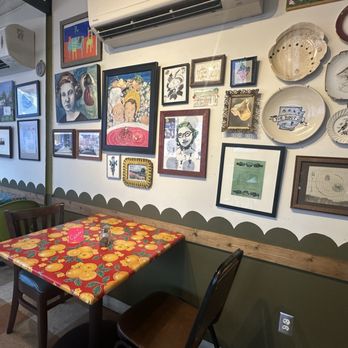 The Root Cafe - Artwork and cool table top - Cafes Near Me - Little Rock, Arkansas