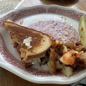 Maple Sugar & Vermont Spice - Reuben and home fries. Half eaten before we remembered to take a pic. - Specialty Food Near Me - Mendon, Vermont Maple Sugar & Vermont Spice - Reuben and home fries. Half eaten before we remembered to take a pic. - Specialty Food Near Me - Mendon, Vermont
