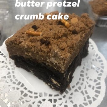 Mike’s Crumb Cake Factory - Chocolate PB Pretzel Crumb Cake - Custom Cakes Near Me - Brick Township, New Jersey