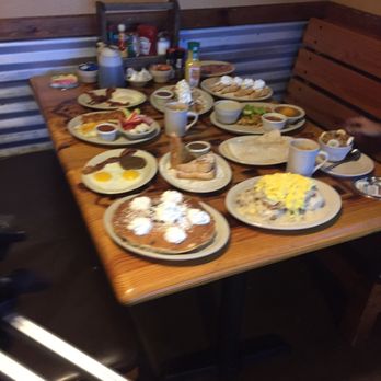 Oldwest Cafe - They were doing a photo shoot at he booth behind us... so there's a little of everything to look at. - Breakfast & Brunch Near Me - Bedford, Texas