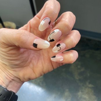 Perfect Nails And Spa - Acrylics with design and gel. - Nail Salons Near Me - Dunedin, Florida