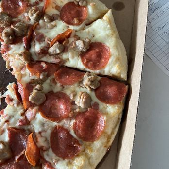 Little Caesars Pizza - 3 meat pizza suppose to be well done. - Pizza Near Me - Williamsport, Pennsylvania Little Caesars Pizza - 3 meat pizza suppose to be well done. - Pizza Near Me - Williamsport, Pennsylvania
