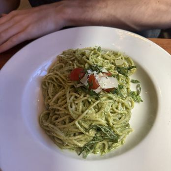 Geraldi's - Creamy Basil Pesto Spaghetti - Pizza Near Me - Fayetteville, Arkansas Geraldi's - Creamy Basil Pesto Spaghetti - Pizza Near Me - Fayetteville, Arkansas