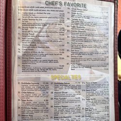Old Mexico - Menu