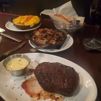 Arrowhead Grill - 14 Oz Delmonico Steak with Sautéed Mushrooms & Caramelized Sweet Onions and Lobster Mashed Potatos - Seafood Near Me - Glendale, Arizona